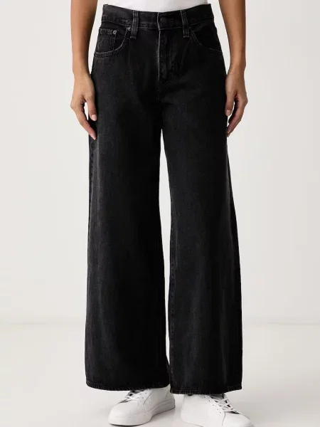 Levi's blugi wide leg pentru femei MIDDY WIDE LEG negru