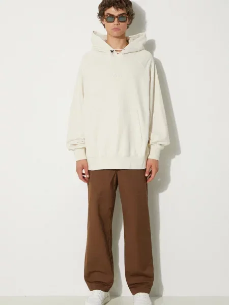 Vans bluza Premium Classics LX Hoodie Fleece z kapturem gładka beżowy