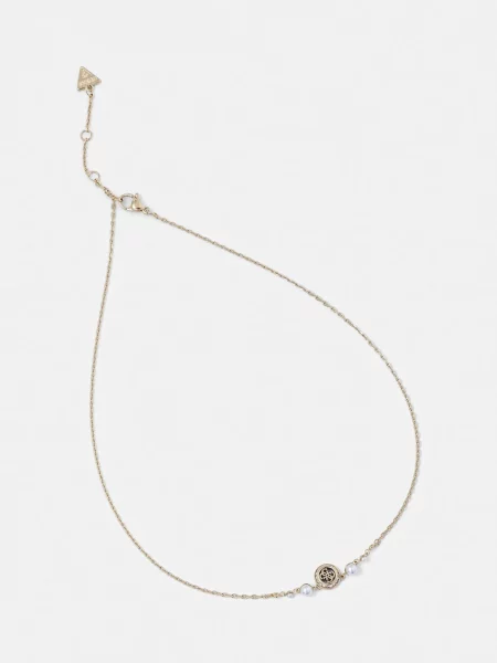 Колие Guess TINY PEARLY жълто