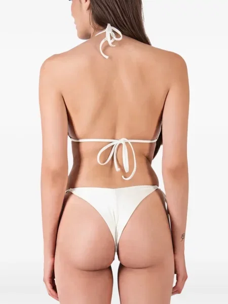 Virágos gyöngyös bikini Mazzei fehér