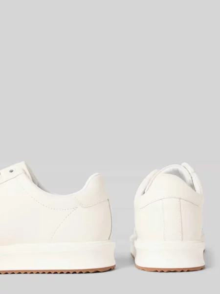 Sneakersy ze skóry naturalnej z wyhaftowanym logo model ‘Ainsley’ Lauren Ralph Lauren białe