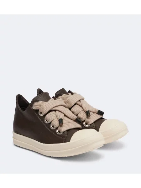 Sneakerși Rick Owens din piele maro