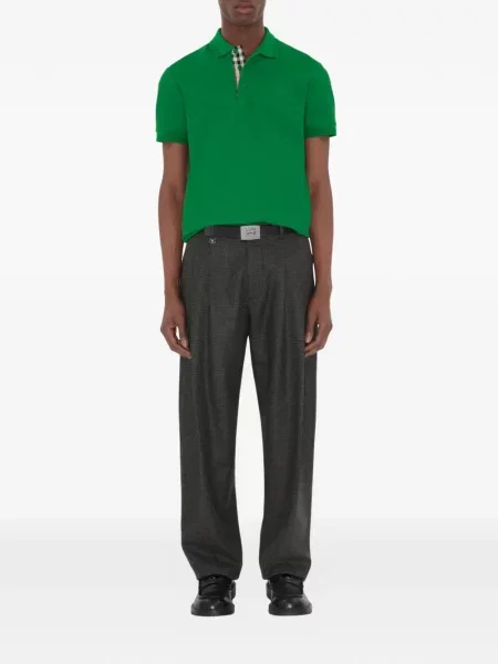 Polo majica Burberry zelena