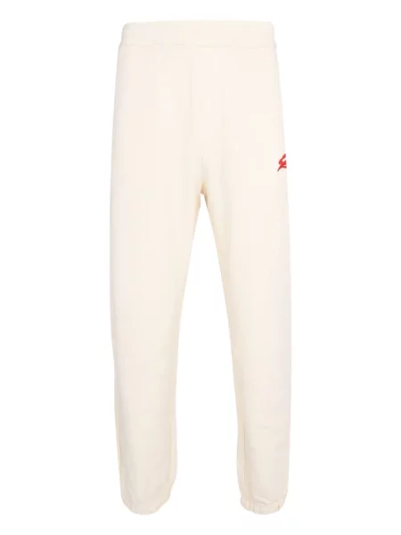 Pantaloni Msgm cu broderie din fleece alergare