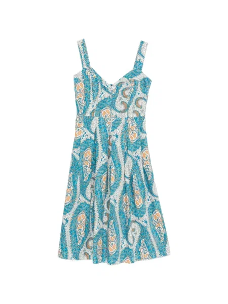 Paisley mintás midi ruha Etro kék