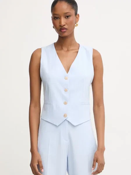 Morgan enoredni telovnik z viskozo modra