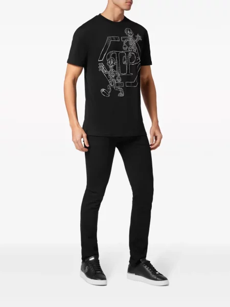 Kamínky tričko Philipp Plein černé