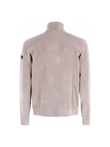 Aksamitny sweter Rrd brązowy