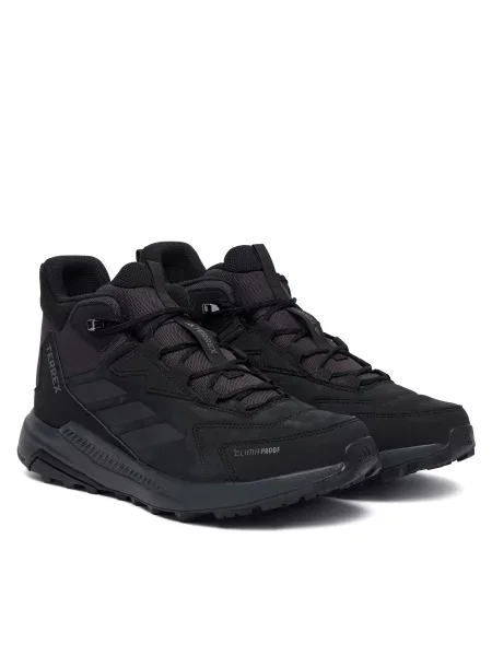 Sneakerși Adidas Terrex din piele de drumeție negru