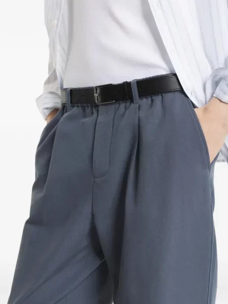 Cu centură curea Maison Kitsune cu cataramă negru