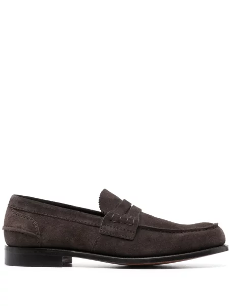 Pantofi loafer Church's din piele de căprioară maro