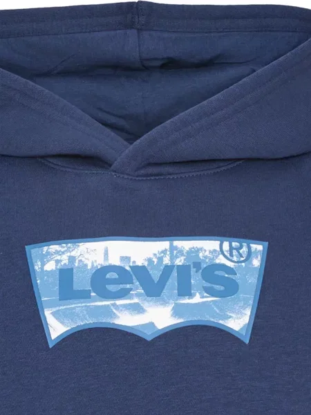 Bluza z kapturem dziecięca Levi's niebieska