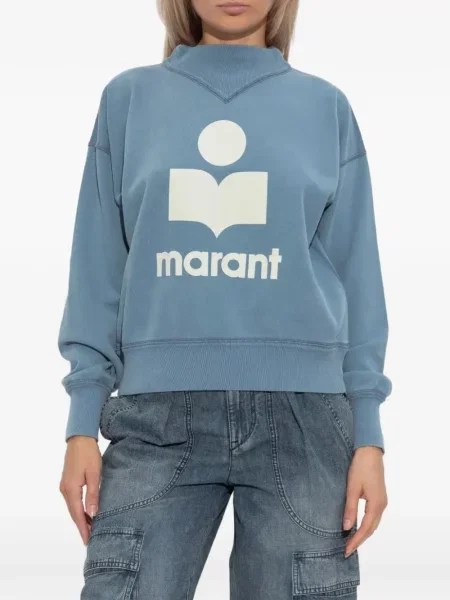 Hanorac Isabel Marant cu imagine albastru