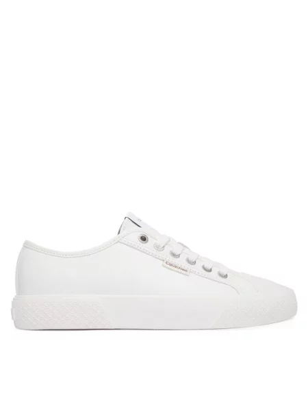 Calvin Klein Teniși Vulc Lace Up Low Lth alb