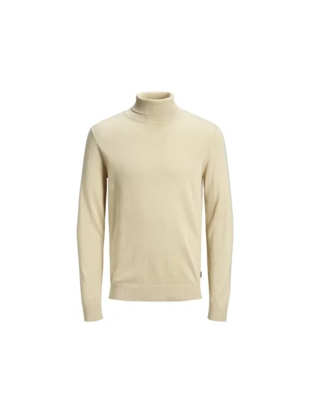 Golf Jack & Jones z wysokim kołnierzem beżowy