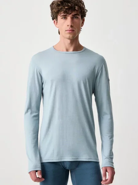 Devold longsleeve funkcyjny wełniany Breeze Plus Merino niebieska