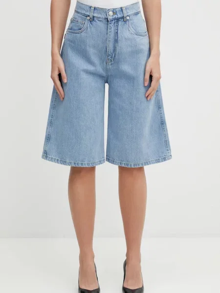 Coperni pantaloni scurți jeans albastru