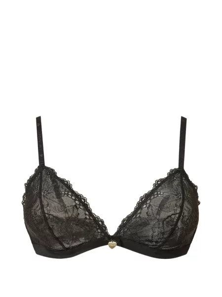 Sutien triunghi Twinset din dantelă negru