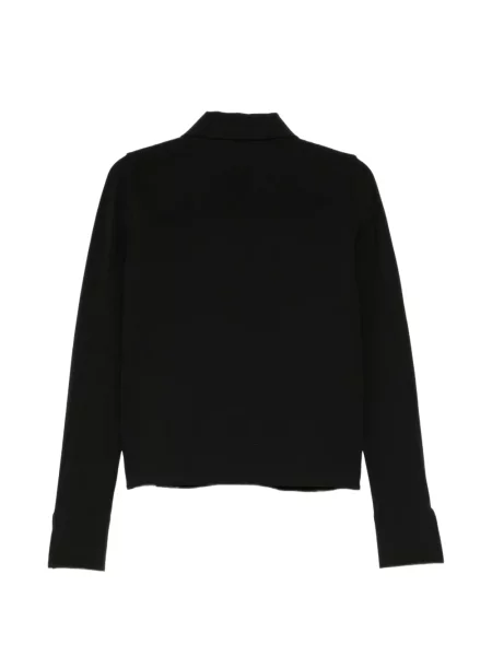 Gulerat geacă Jil Sander negru