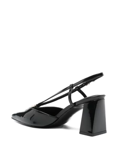Pantofi cu toc Guess cu bretele negru