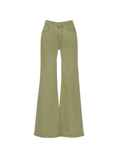 Jeansy dzwony Veronica Beard dzwony zielone