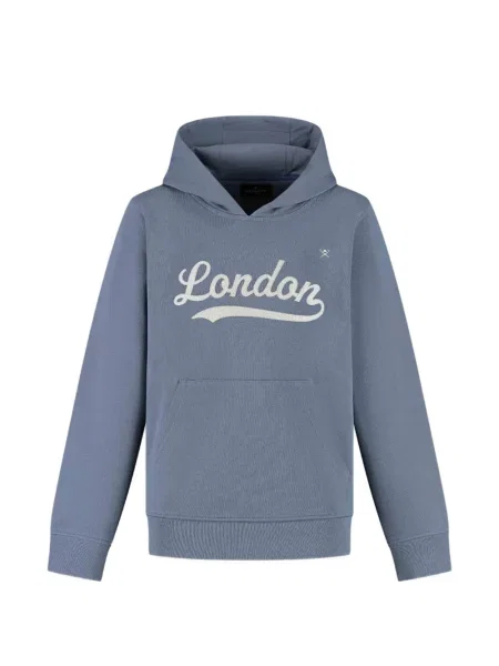 Bluza z kapturem dziecięca Hackett niebieska