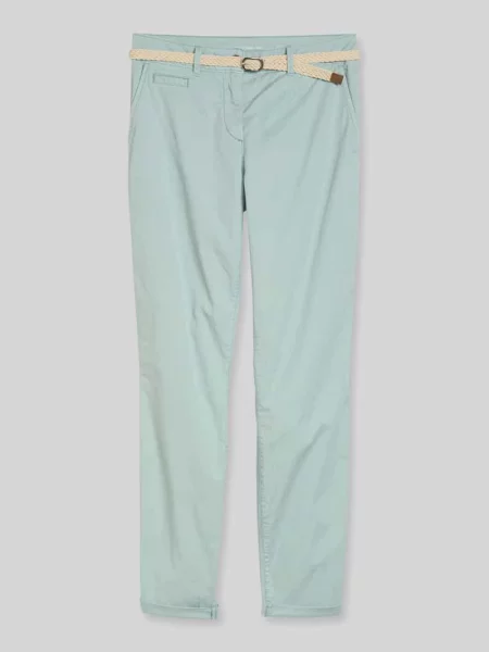 Chinos o kroju slim fit z mieszanki bawełny Tom Tailor