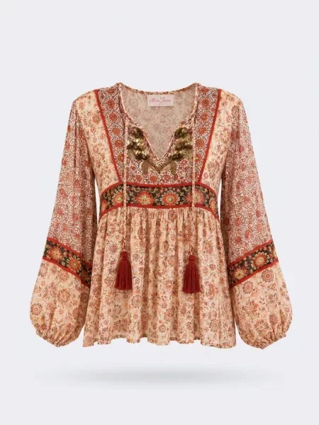 Miss June Halenka Blouse Mahaly' béžová