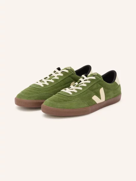 Sneakersy Veja skórzane zielone