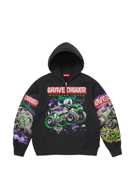 Hanorac cu glugă Supreme negru