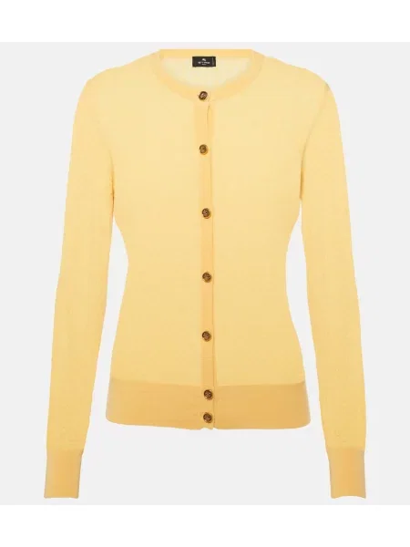 Cardigan Etro de lână galben