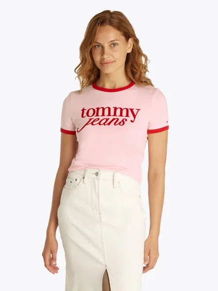 Majica Tommy Jeans roza