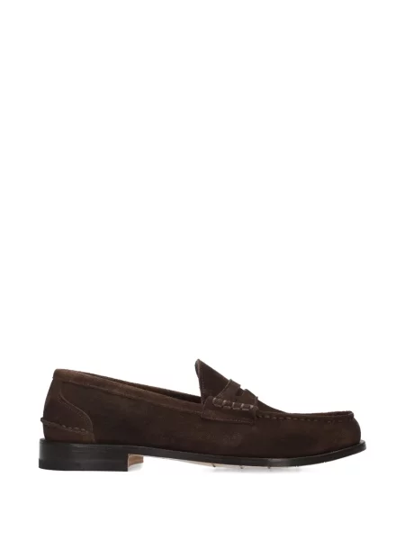 Pantofi loafer Premiata din piele de căprioară maro