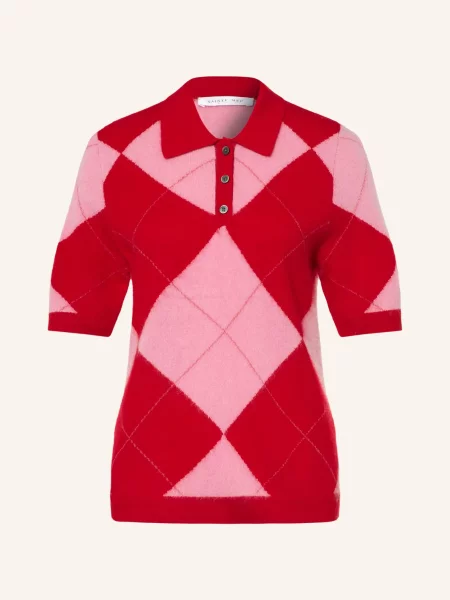 Sainte Mer Pletená Polokošile S Merino Vlnou / starorůžová / růžová červená