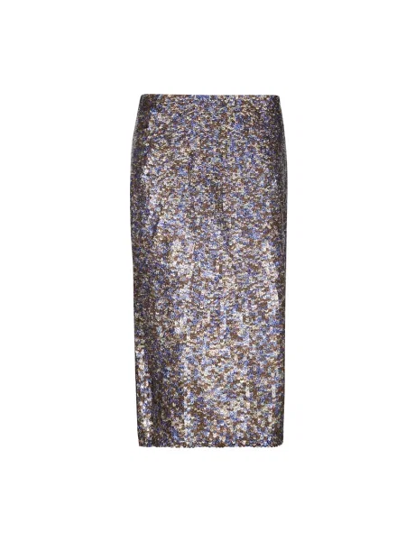 Długa spódnica maxi Dries Van Noten z cekinami