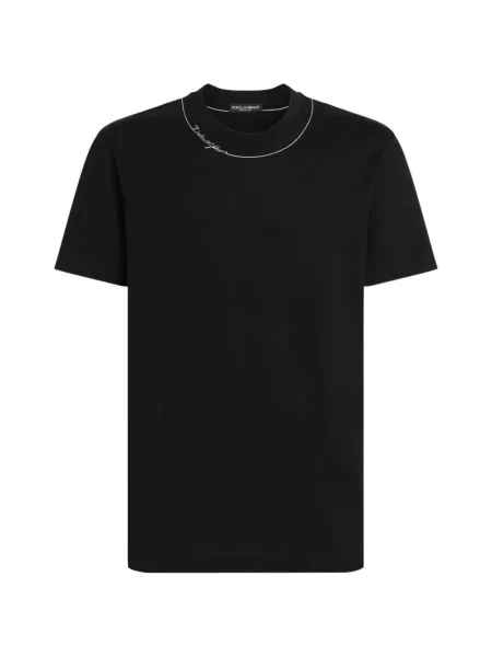 Tricou Dolce & Gabbana cu broderie negru