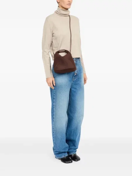 Τσάντα χιαστί Mm6 Maison Margiela καφέ