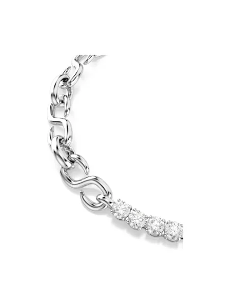 Swarovski bransoletka metalowa z cyrkonią MATRIX szara