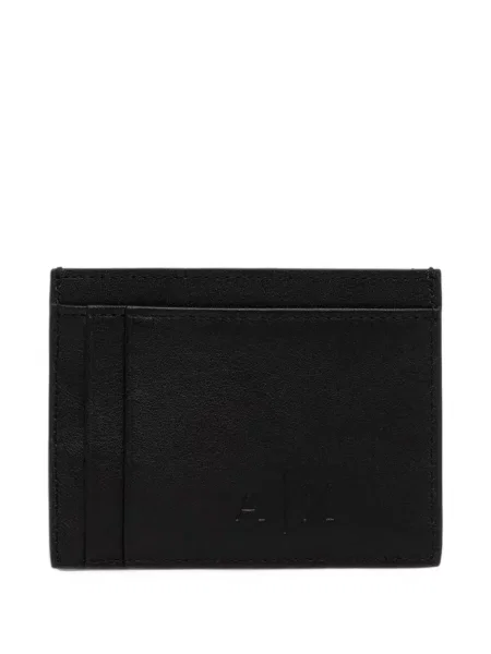 Кожено портмоне Armani Exchange черно