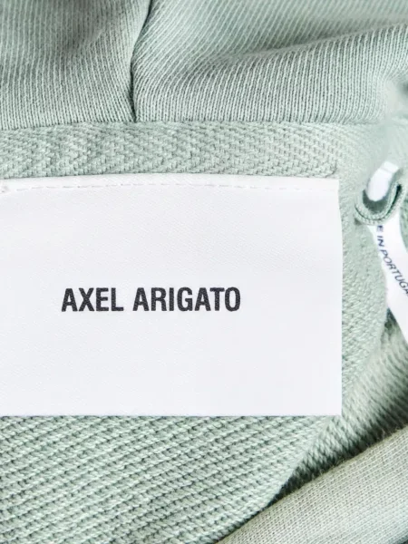 Lung hanorac cu glugă Axel Arigato verde