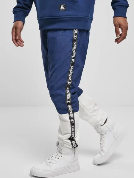 Pantaloni de jogging Starter Black Label alergare alb