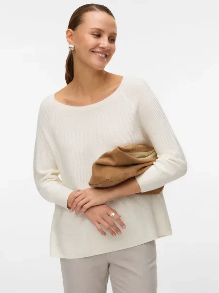 VERO MODA Pulóver VMNew piszkosfehér