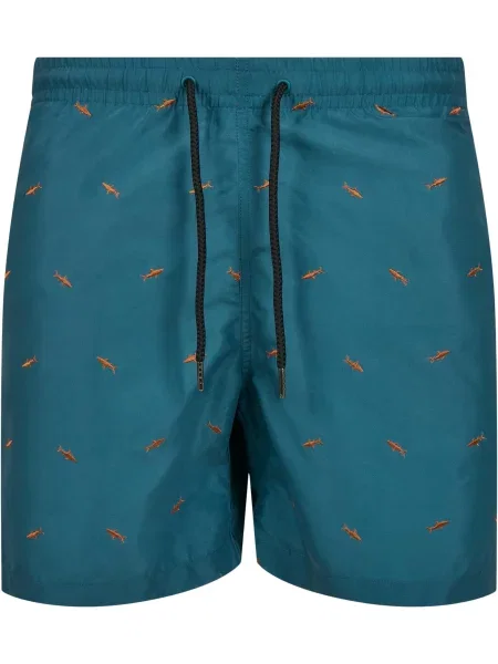 Hlače Urban Classics z vezenjem oranžna