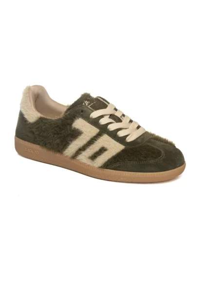 Sneakersy Back70 zamszowe zielone