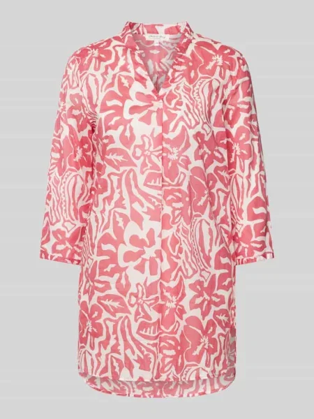 Tunika o kroju regular fit z rękawem o dł. Christian Berg Woman różowa