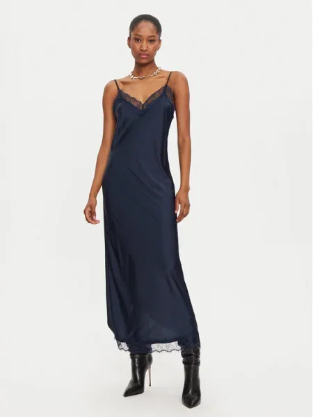 Rinascimento Rochie cocktail Bleumarin