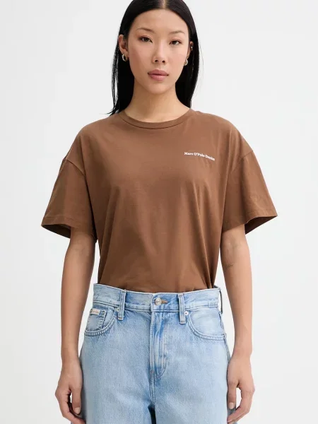 Marc O'Polo T-shirt brązowa