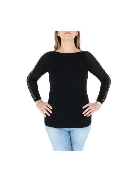 Sweter Pinko wełniany czarny