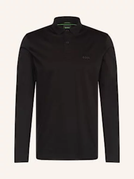 Boss Žerzejová Polokošile Pirol Regular Fit černá