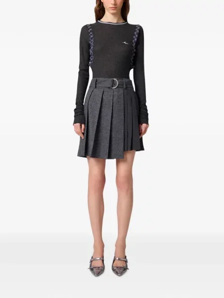 Cu centură fusta mini Msgm gri